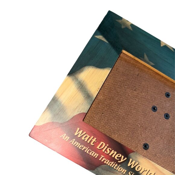 Walt Disney World*An American Tradition Mickey Mouse*USA Flag Picture Frame*4x6- - Picture 2 of 6